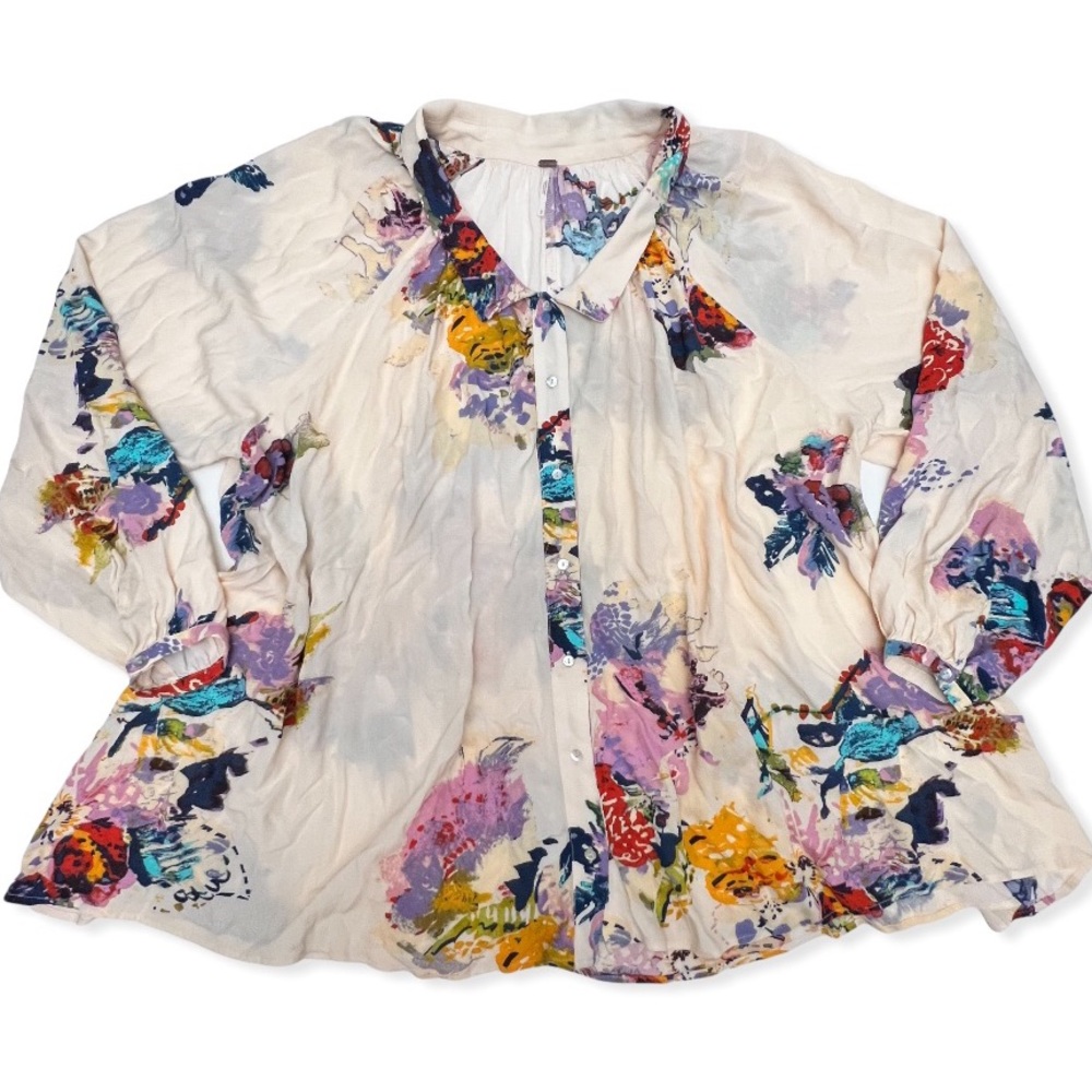 Free People Floral Tunic in Multicolor